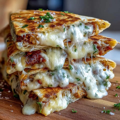 Mini Quesadilla Triangles Salsa