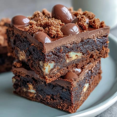 Cadbury Egg Chocolate Brownies