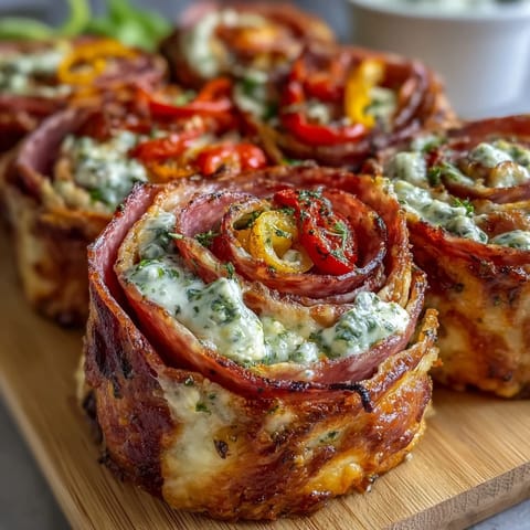 Italian Sub Pinwheel Wraps: colorful spiral appetizer with layers of deli meats, cheese, and veggies wrapped in tortillas.