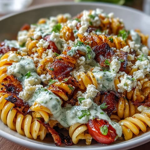 Mexican Street Corn Elote Pasta Salad with charred corn, cotija cheese, and zesty lime dressing in a colorful bowl.