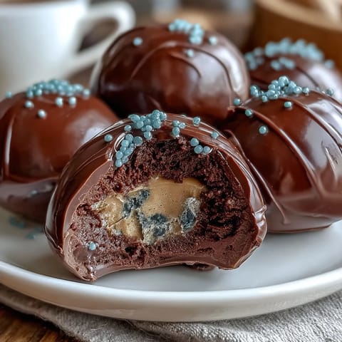 Homemade Peanut Butter Easter Eggs with creamy filling and smooth chocolate coating, perfect for festive spring treats.