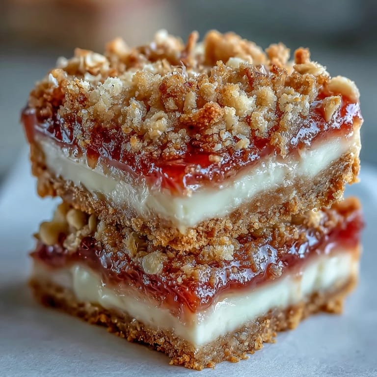 Rustic Rhubarb and Custard Crumble Bars are served on a slate platter with tea.