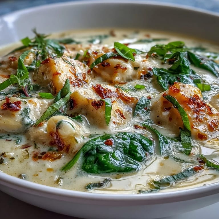 Garlic Parmesan Chicken Soup served hot, ideal for cozy weeknights alongside crusty bread on the side.