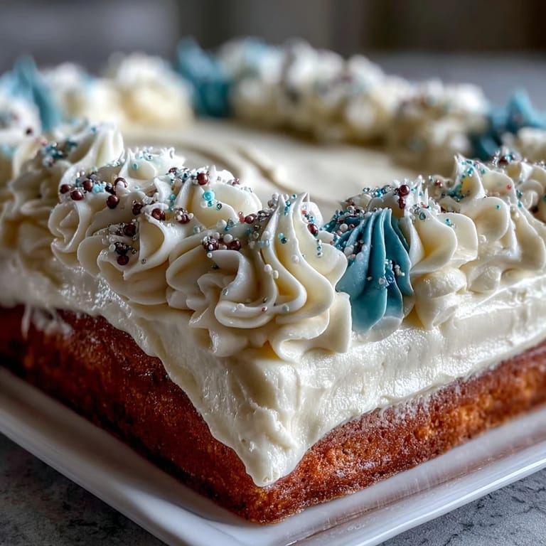 Moist vanilla sheet cake decorated with colorful buttercream and Class of 2026 lettering, ideal for high school graduation parties.