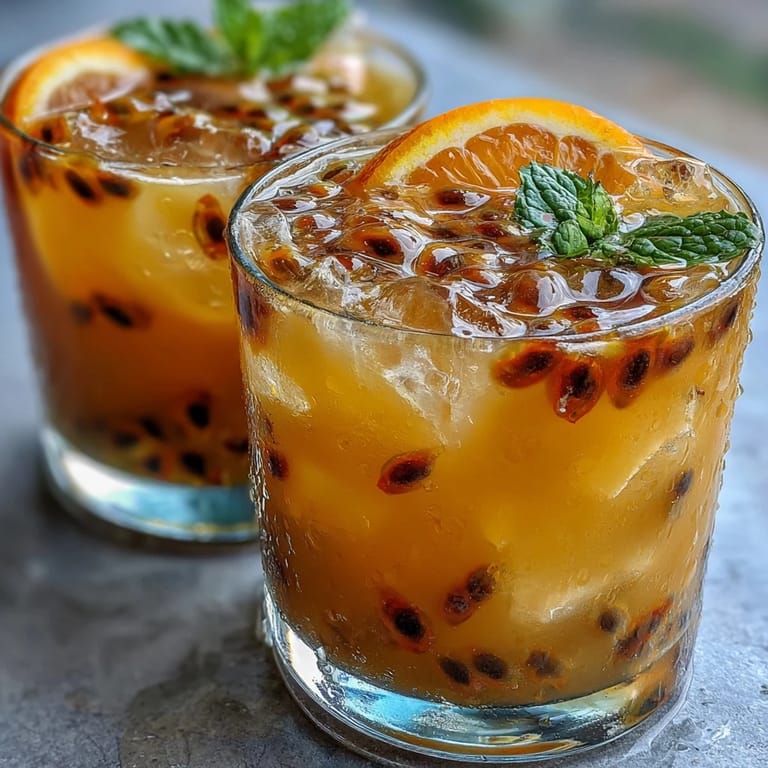 Vibrant Tropical Sunrise Mocktail, showing layered colors and fresh orange garnish.