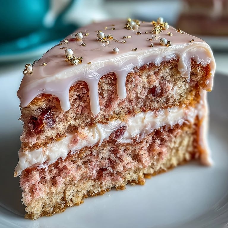 Soft pink rosé velvet cake with decadent cream cheese frosting, ready to slice.