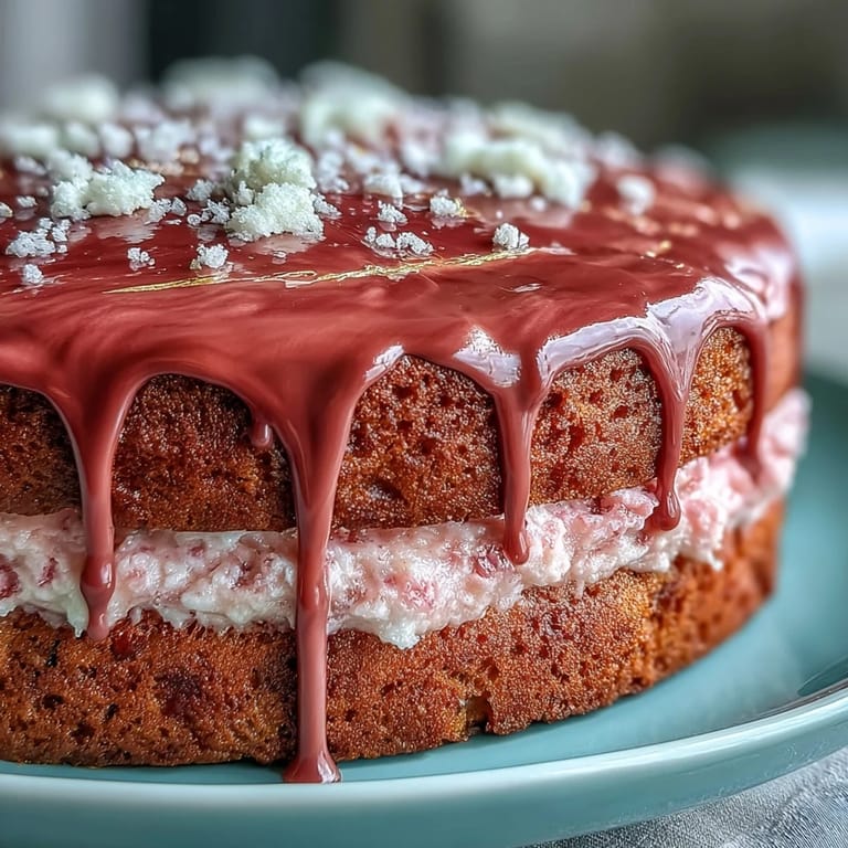 Decadent Bridal Shower Rosé Velvet Cake, a stunning dessert centerpiece with edible gold.