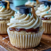 Graduation Cupcakes Fondant Caps