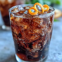 Cold brew coffee tonic: Bubbly drink with bright orange zest, perfect for brunch.