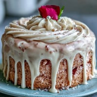 Elegant Bridal Shower Rosé Velvet Cake with shimmering gold drip.